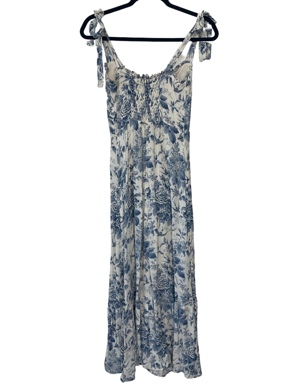 REFORMATION Nikita Dress in Blue Pompadour - Picture 7 of 12